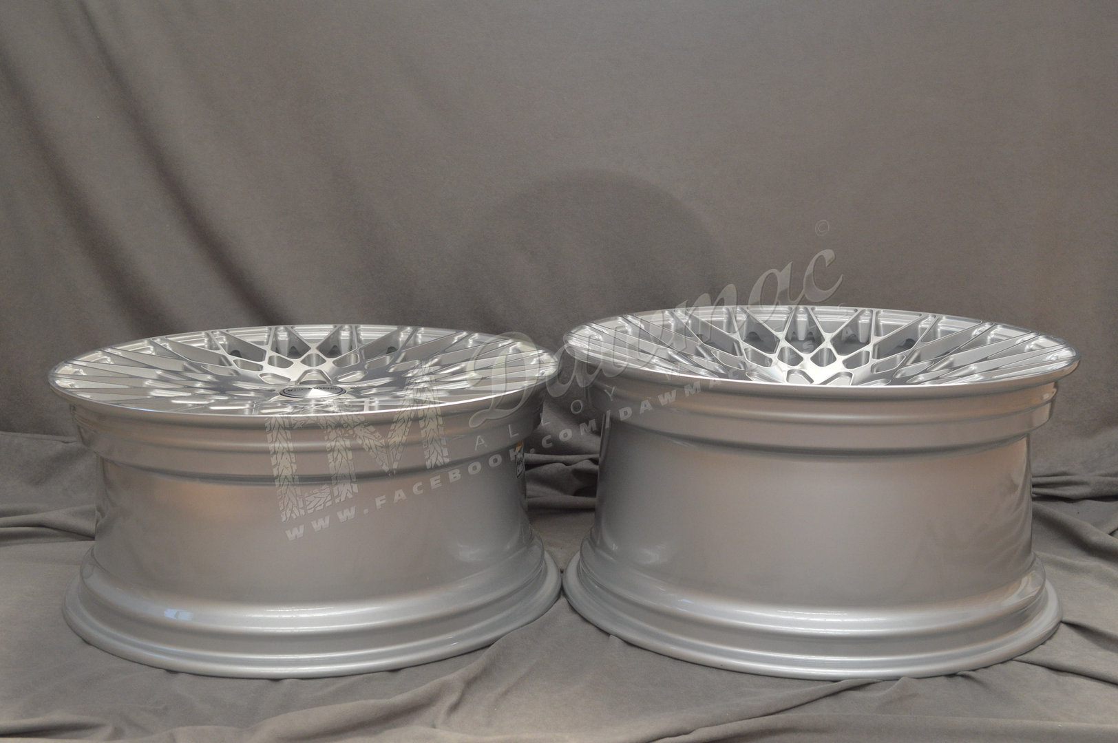 Veemann VC540 20" 9J ET35 + 10J ET42 5x112 Silver Machined - obrazek 8
