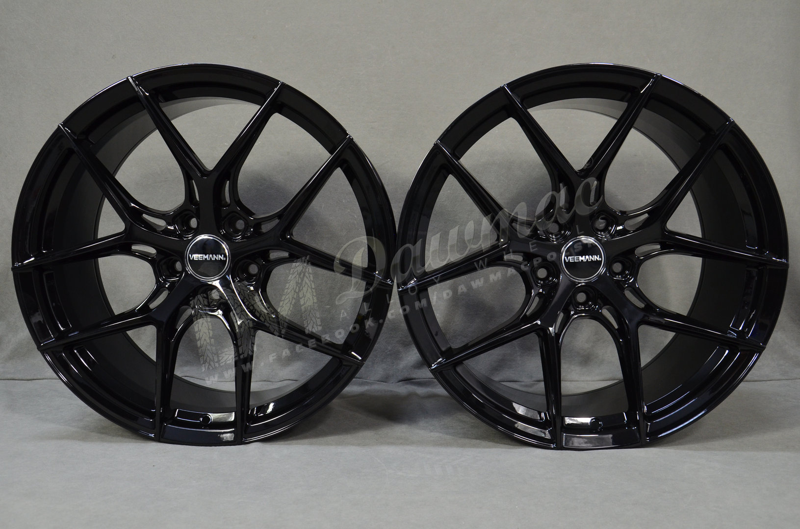 Veemann VC580R 20" 9J ET35 + 10J ET45 5x120 Gloss Black - obrazek 2