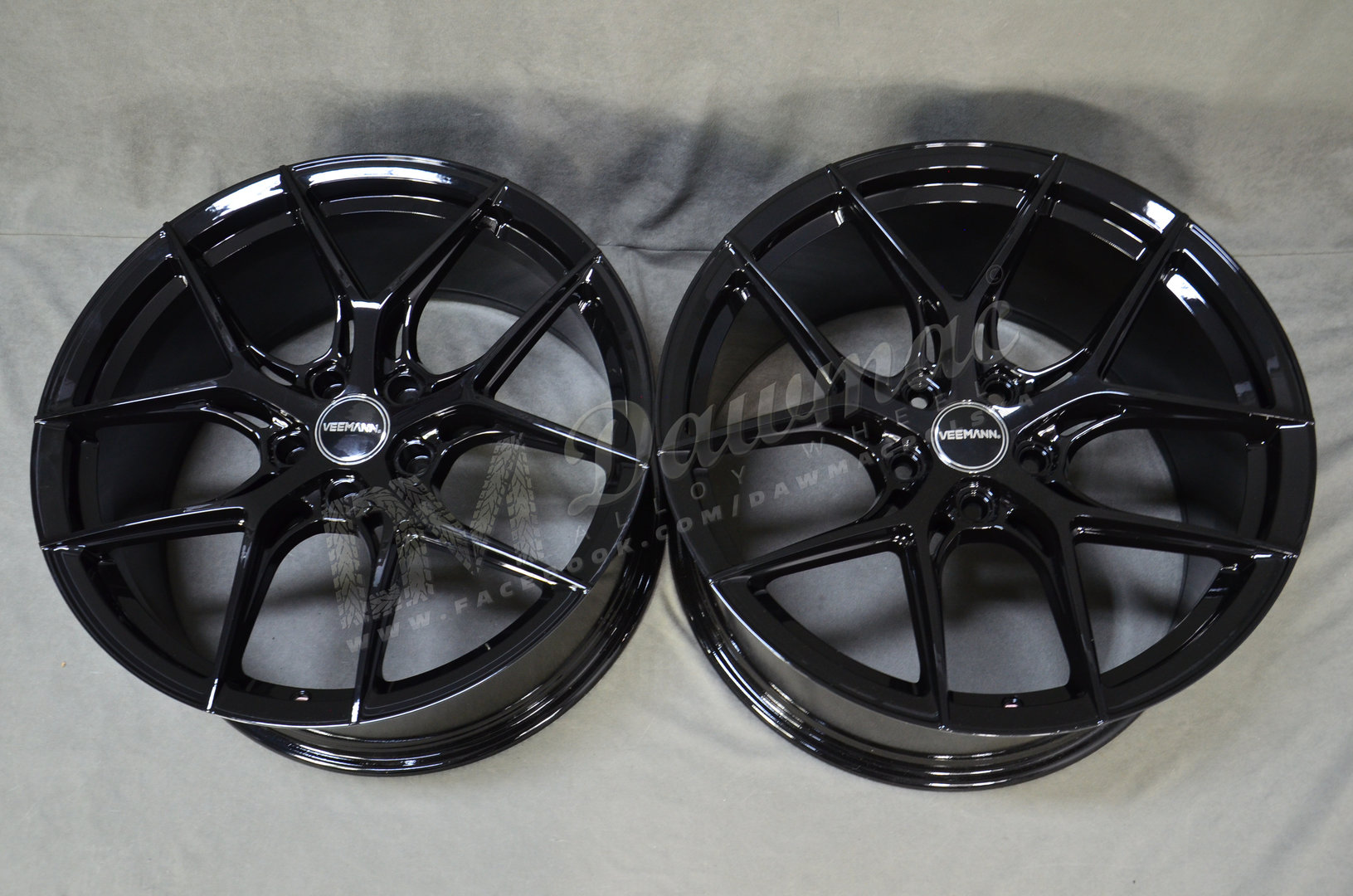 Veemann VC580R 20" 9J ET35 + 10J ET45 5x120 Gloss Black - obrazek 6