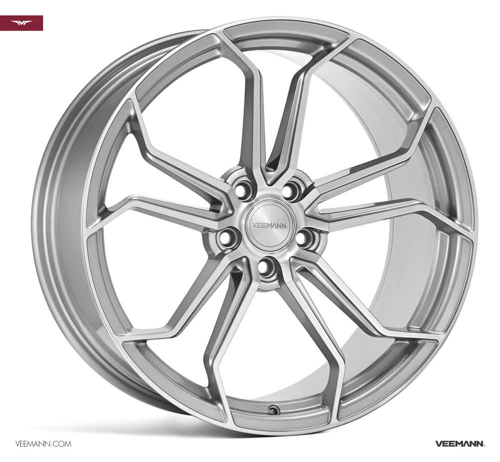 Veemann VC632 20" 10J ET45 + 10,5J ET30 5x112 Quartz Silver Machined