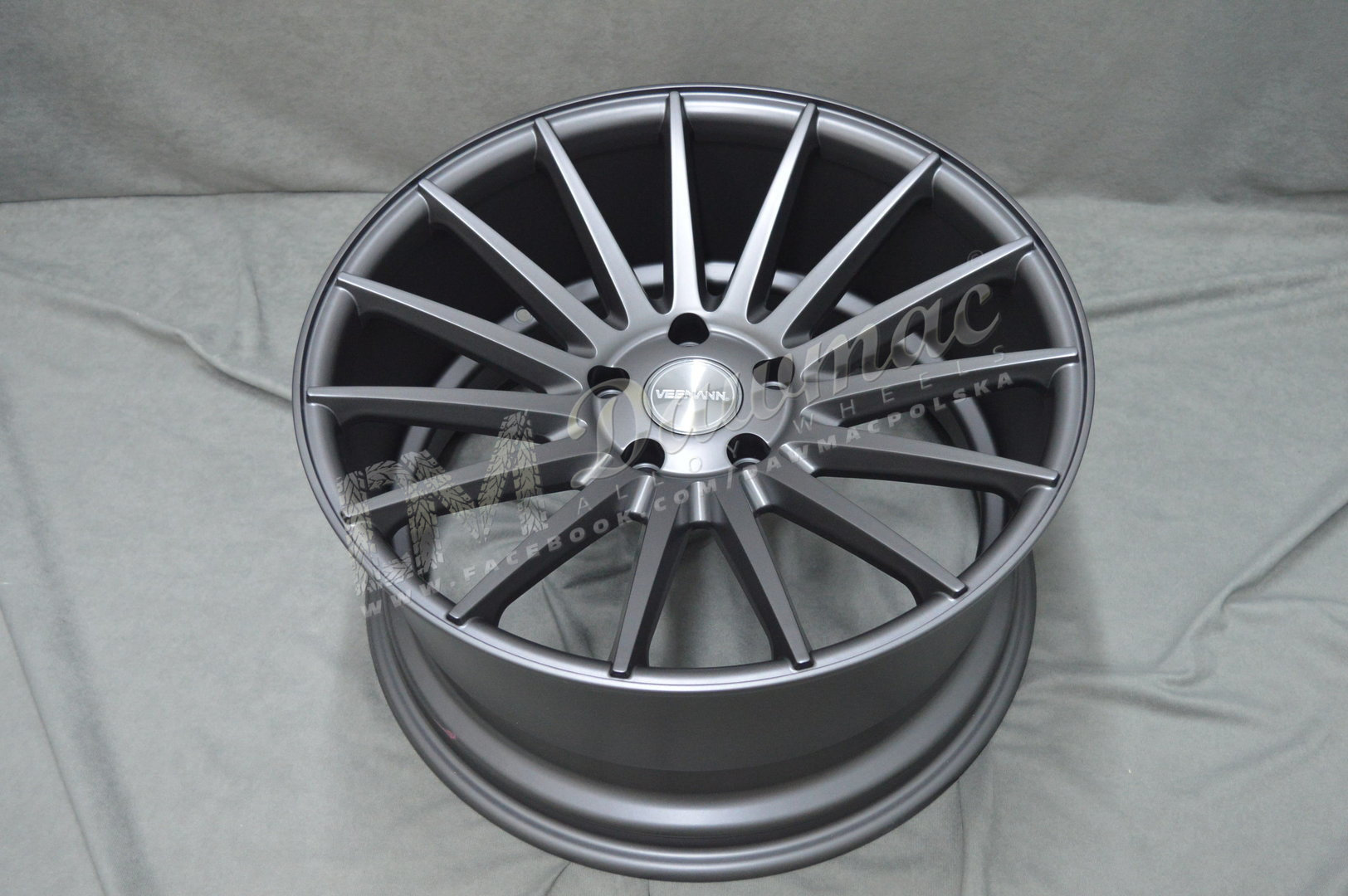 Veemann VC7 20" 8,5J ET45 + 10J ET48 5x112 Matt Graphite - obrazek 4