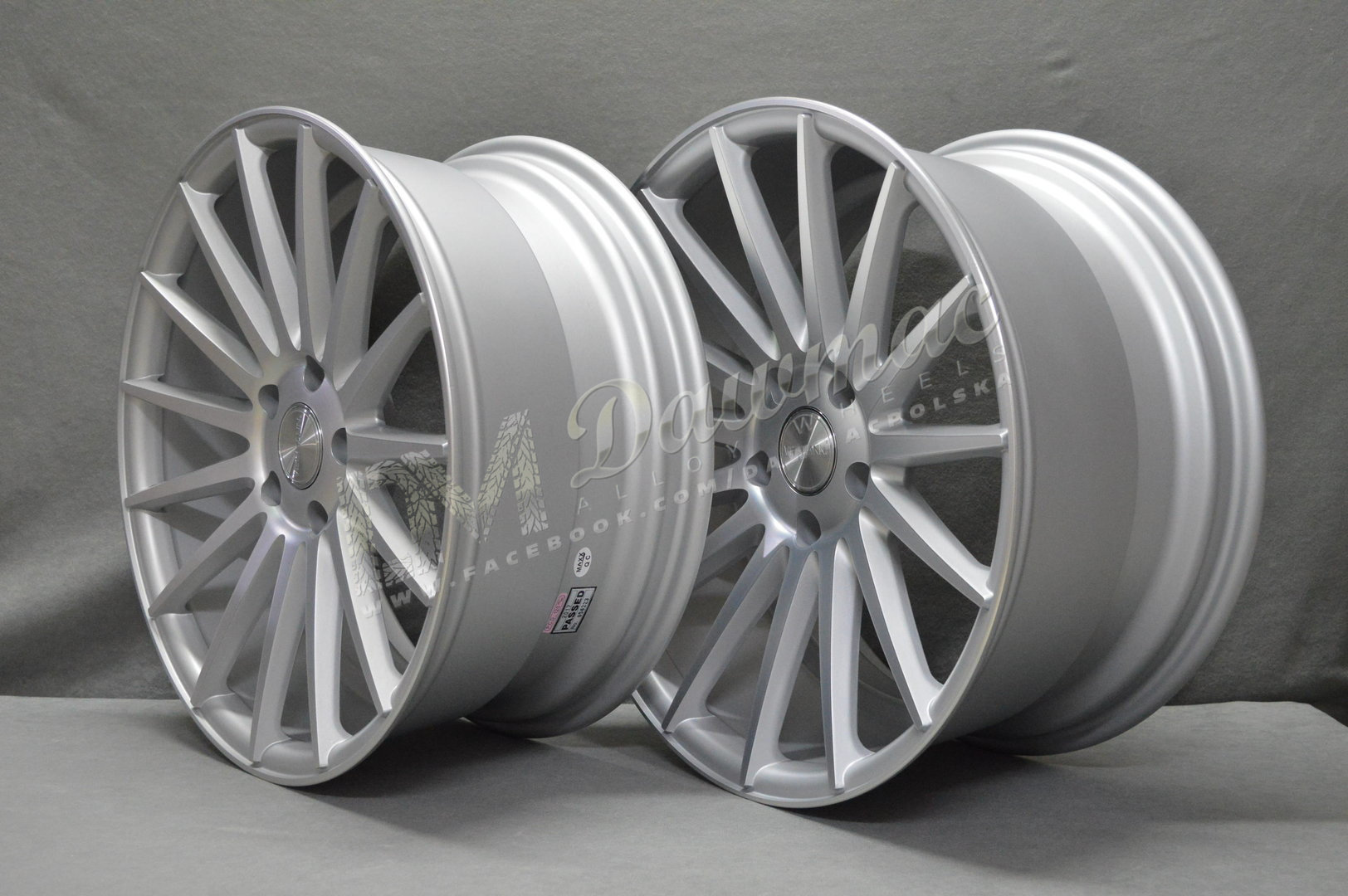Veemann VC7 20" 9J ET20 + 10,5J ET25 5x120 Matt Silver Machined - obrazek 4