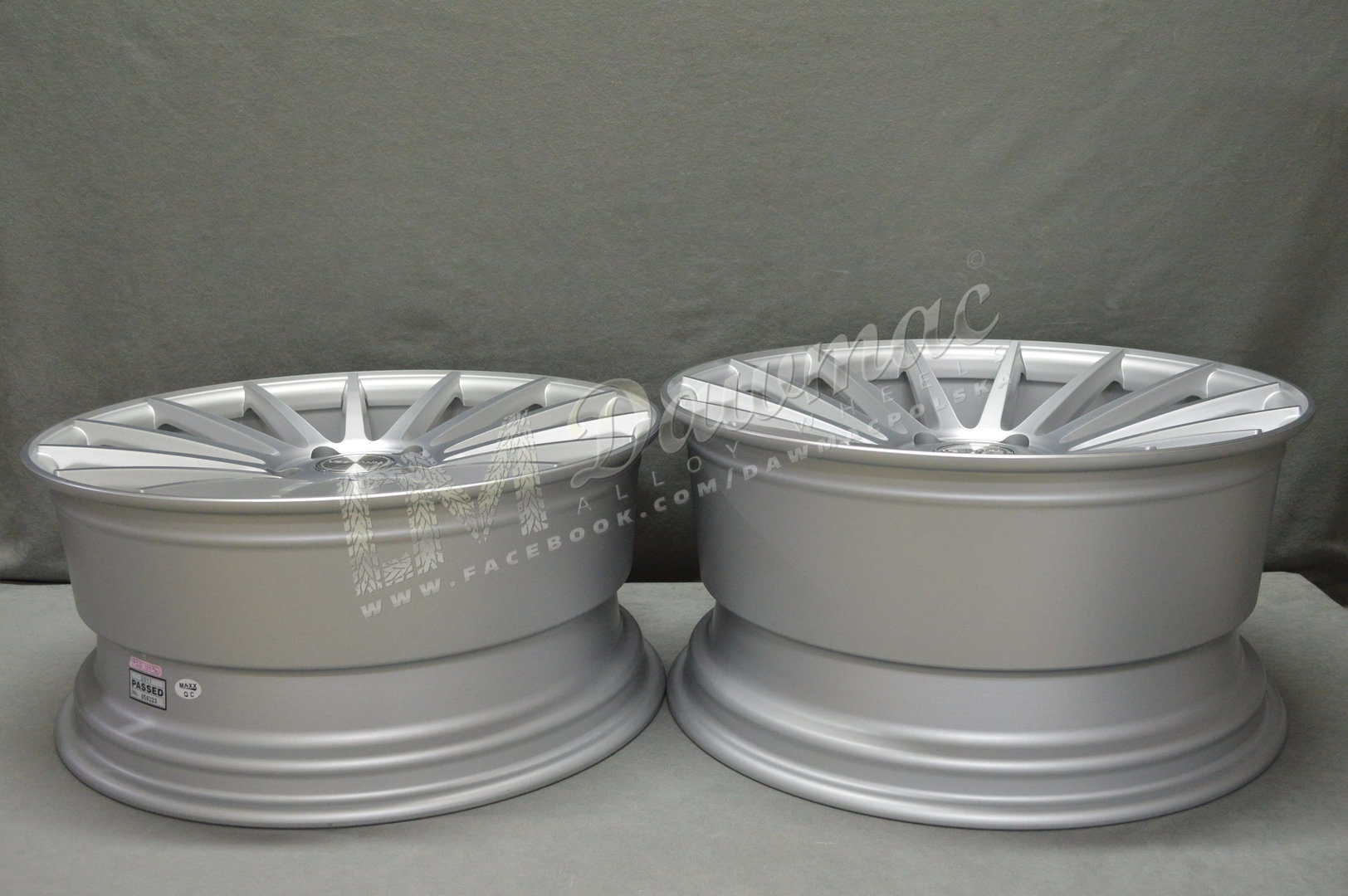 Veemann VC7 20" 9J ET28 + 10J ET48 5x112 Matt Silver Machined - obrazek 8