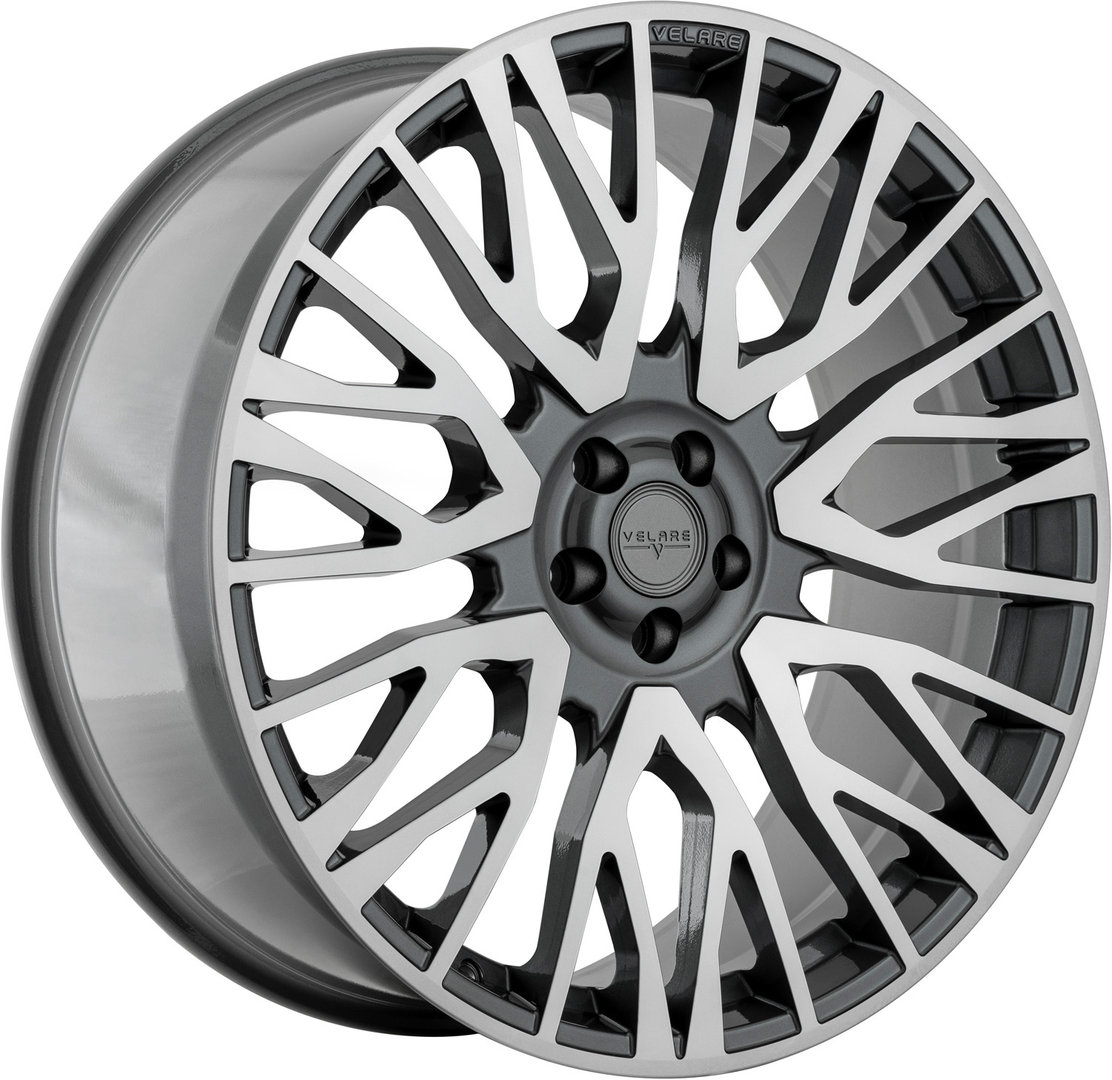 Velare VLR01 22" 9,5J ET45 5x120 Platinum Grey Machined Face - obrazek 2