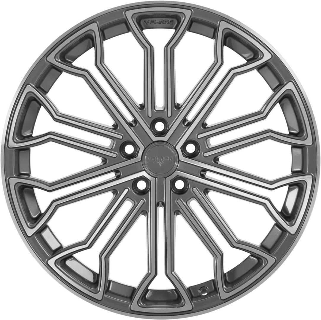 Velare VLR04 20" 8,5J ET38 + 10J ET38 5x108 Platinum Grey Machined Face - obrazek 4