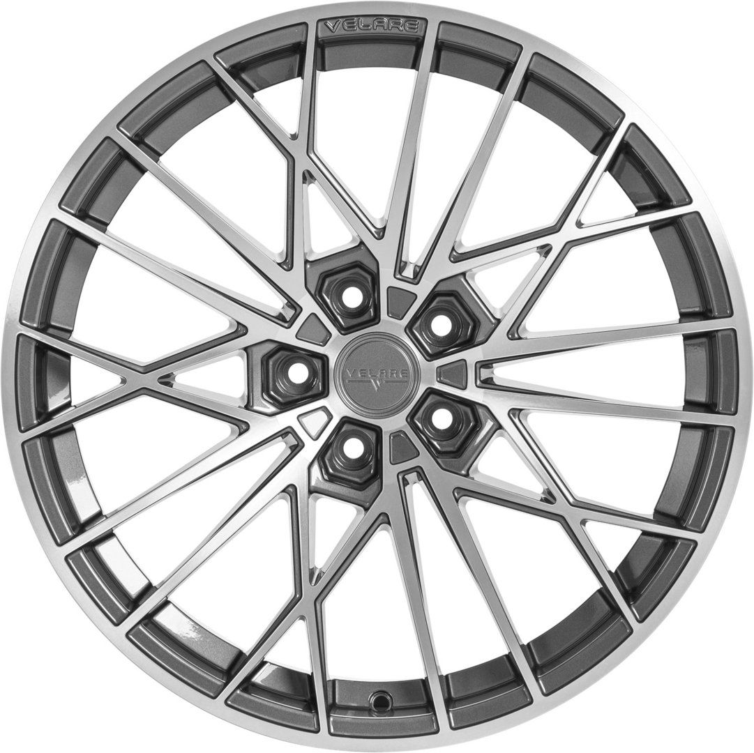 Velare VLR07 20" 8,5J ET18/ET32/ET42 + 10J ET40 5x112 Platinum Grey Machined Face - obrazek 4