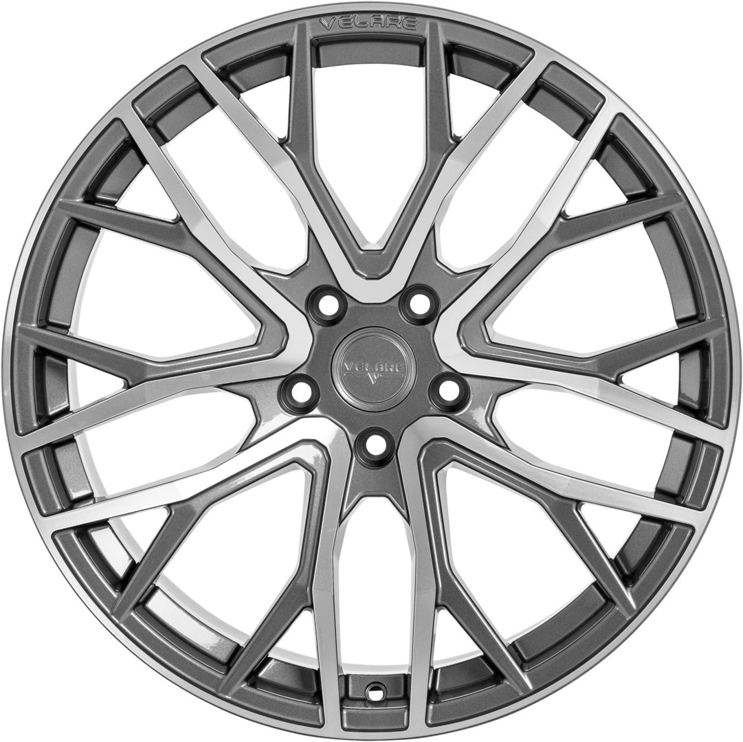 Velare VLR08 20" 8,5J ET32/ET42 + 10J ET25 5x112 Platinum Grey Machined Face - obrazek 4