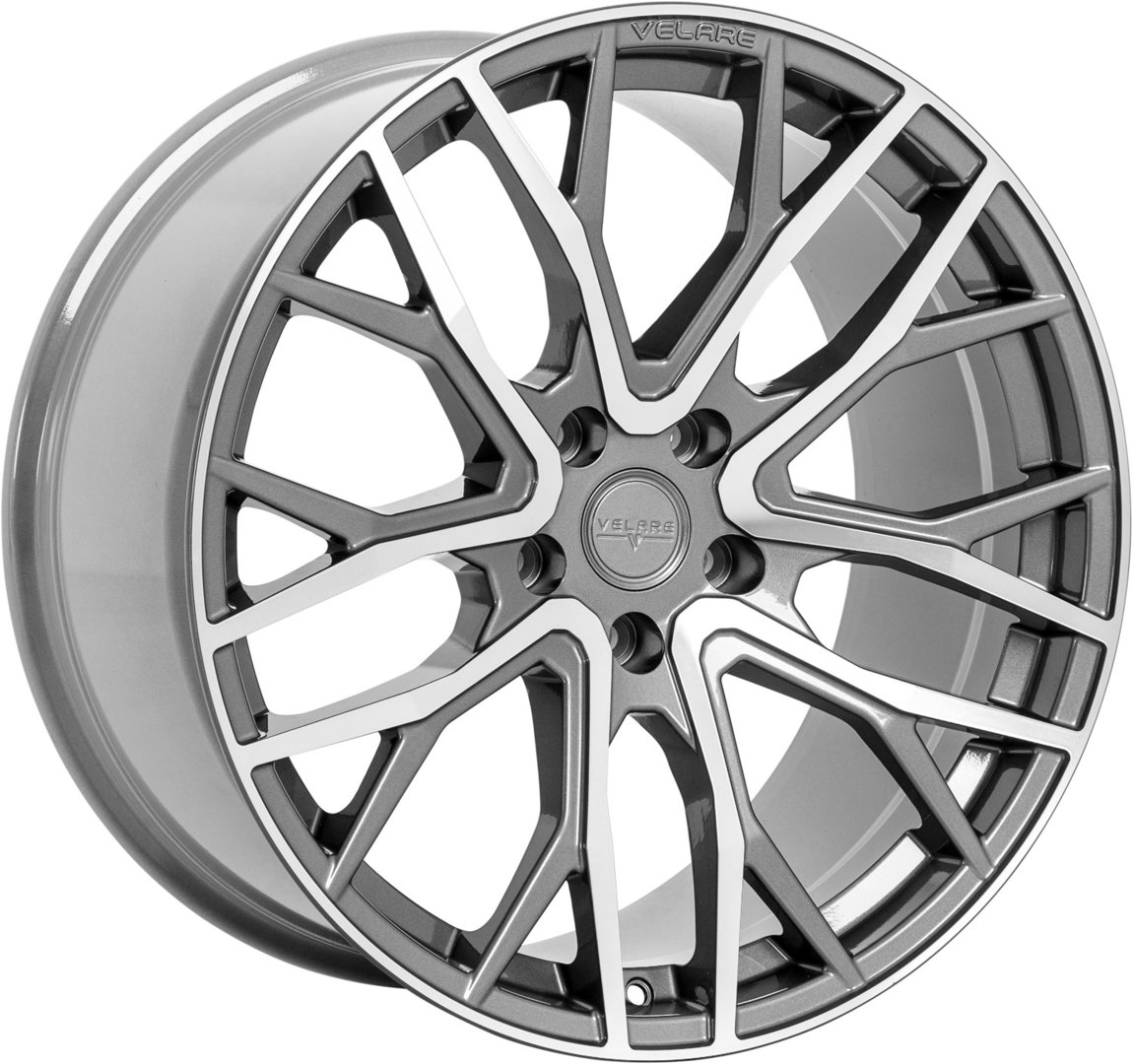 Velare VLR08 20" 8,5J ET35 + 10J ET38/ET45 5x120 Platinum Grey Machined Face - obrazek 2