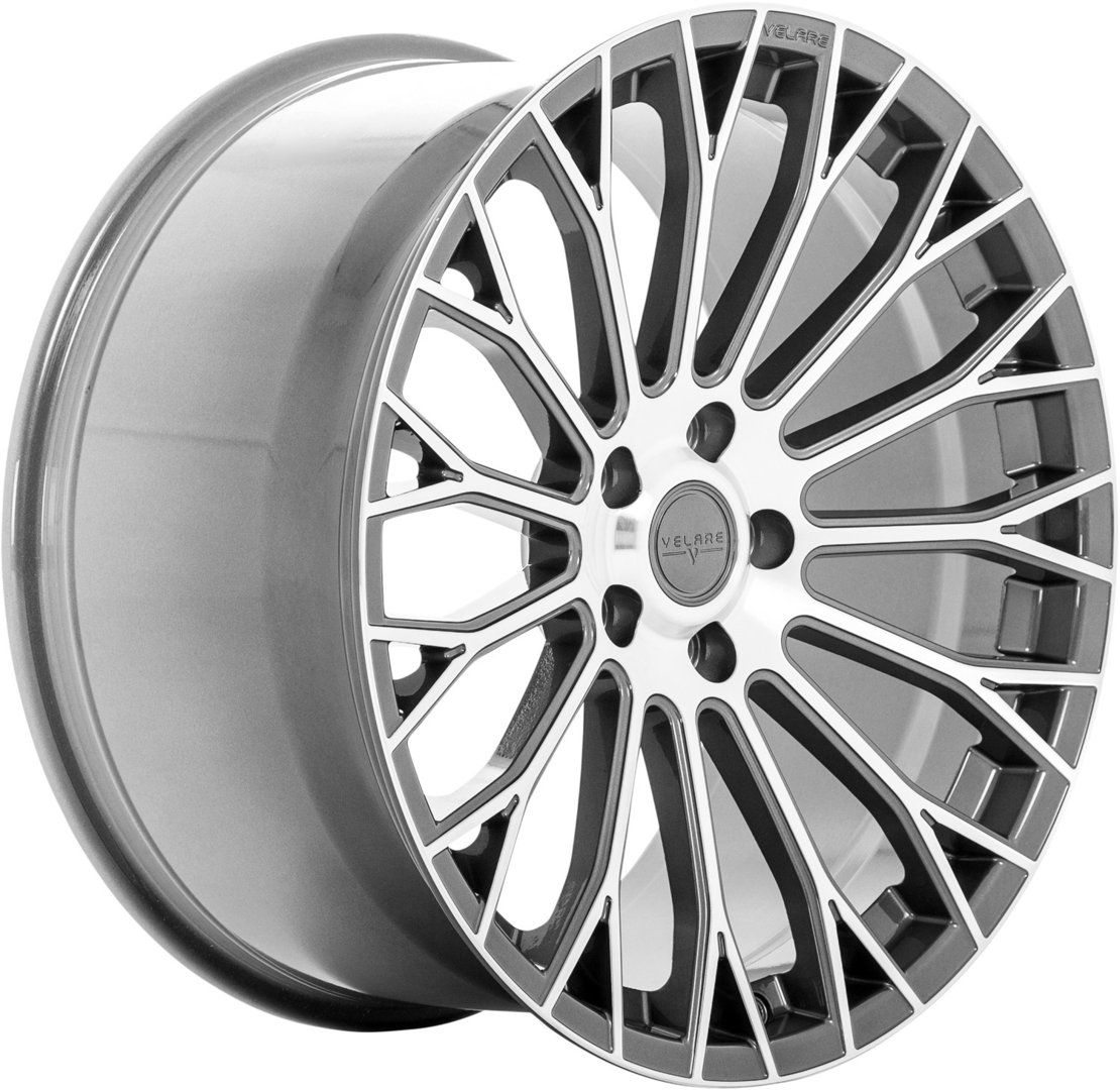 Velare VLR12 20" 8,5J ET35 + 10J ET38/ET45 5x120 Platinum Grey Machined Face - obrazek 3