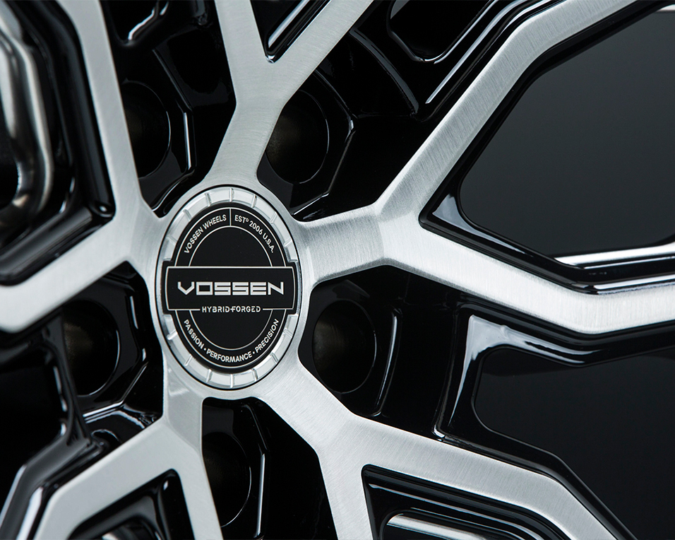 Vossen HF-2 20" 8,5J ET40 + 10,5J ET30/ET36/ET45 5x112 Brushed Gloss Black - obrazek 5