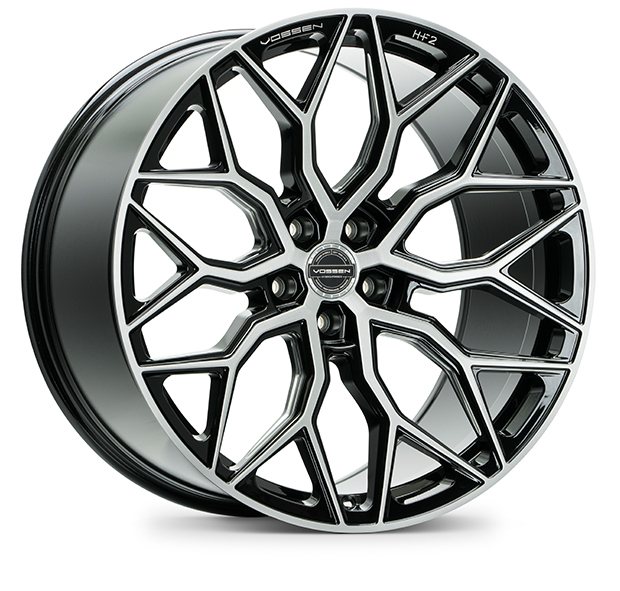 Vossen HF-2 20" 9J ET32/ET38 + 10,5J ET45 5x114,3 Brushed Gloss Black - obrazek 2