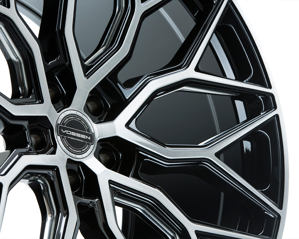 Vossen HF-2 20" 9J ET32/ET38 + 10J ET45 5x114,3 Brushed Gloss Black - obrazek 4