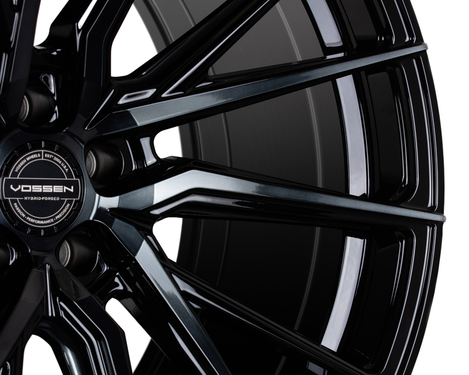 Vossen HF-4T 20" 9J ET32/ET38 + 10,5J ET45 5x114,3 Tinted Gloss Black - obrazek 4