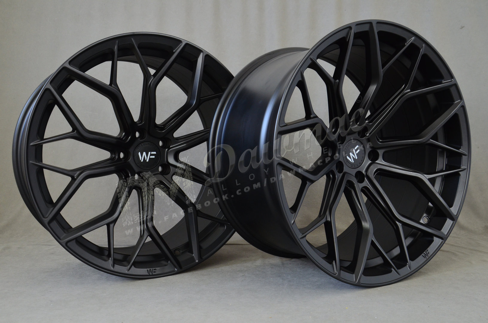 Wheelforce HE.1-FF 21" 10J ET22 + 11J ET25 5x112 Deep Black - obrazek 4