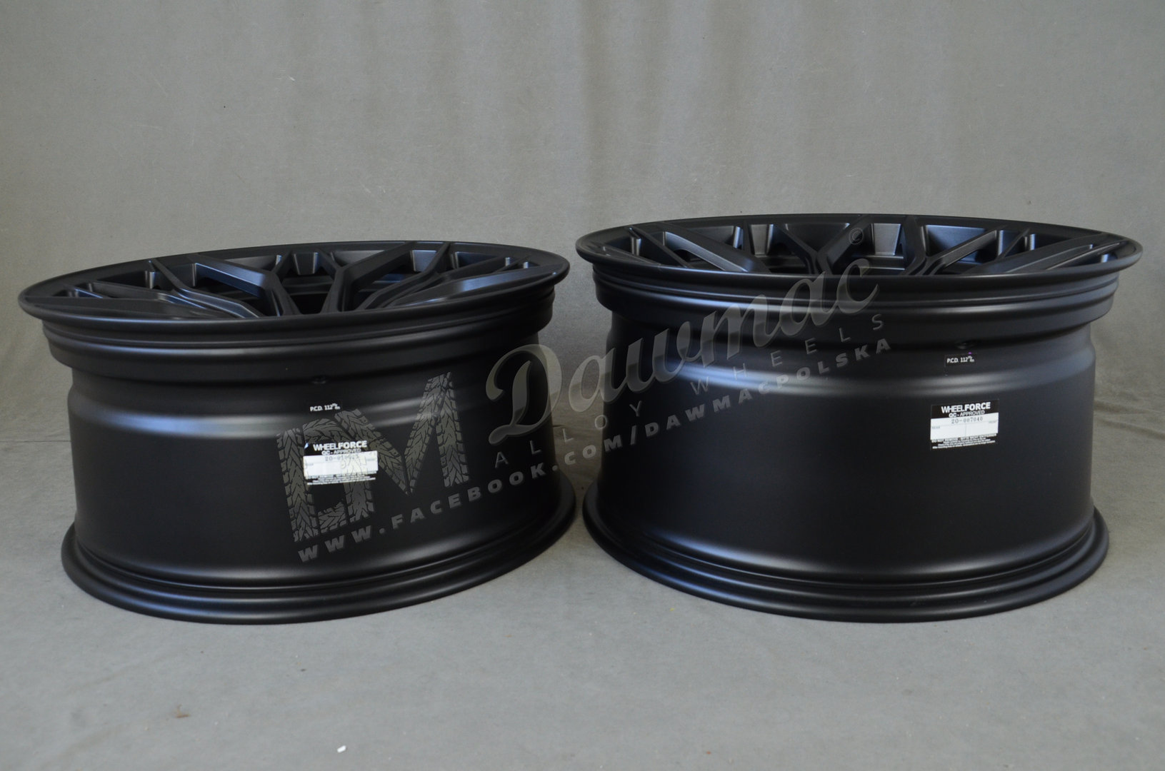 Wheelforce HE.1-FF 21" 10J ET22 + 11J ET48 5x112 Deep Black - obrazek 8