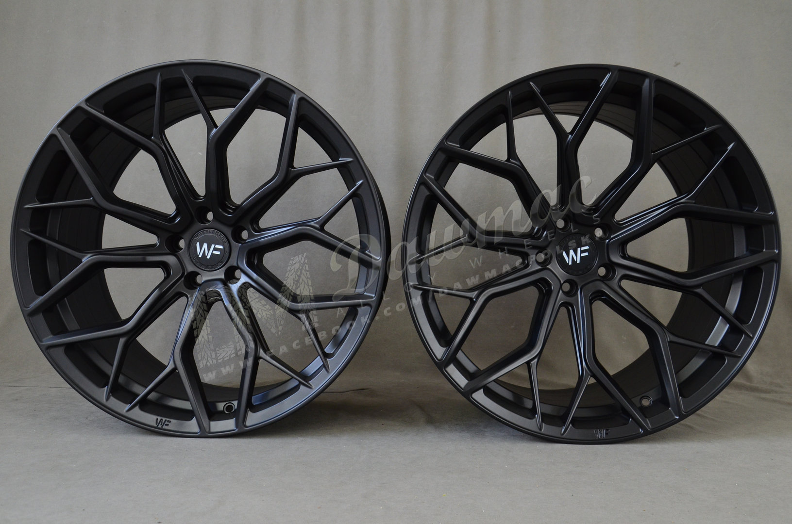 Wheelforce HE.1-FF 21" 9J ET25 + 10J ET22 5x112 Deep Black - obrazek 2