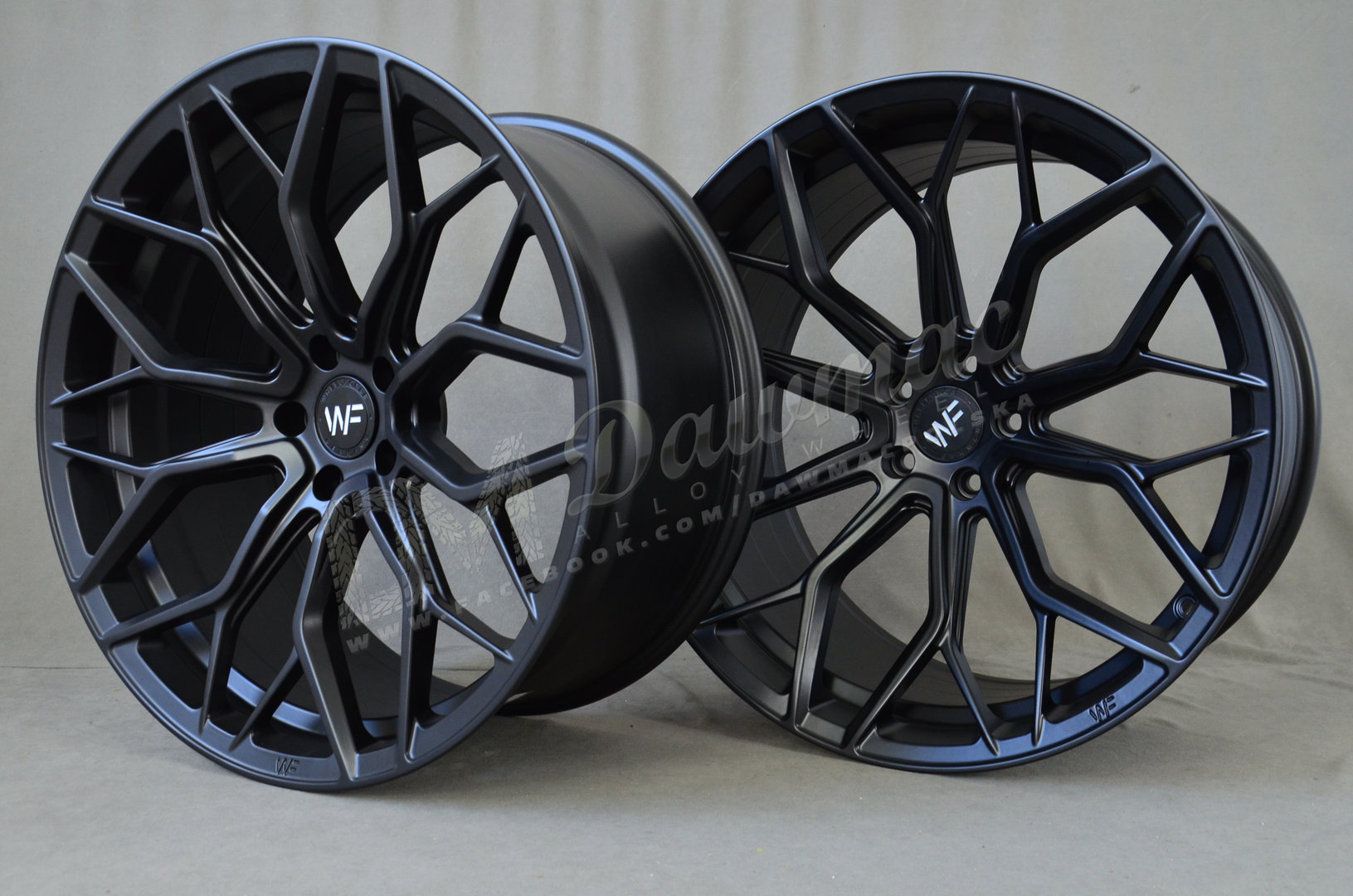 Wheelforce HE.1-FF 21" 9J ET25 + 10J ET22 5x112 Deep Black - obrazek 5