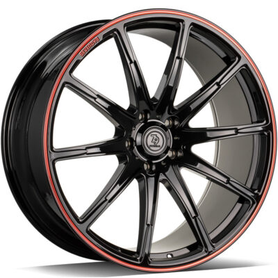 seventy9 MF.7 22" 10J Black Glossy Red