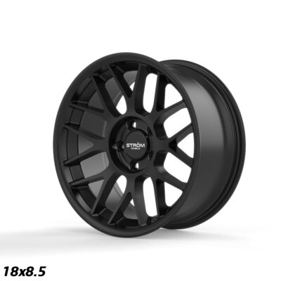 STROM STR2 18" 8.5J Full Satin Black