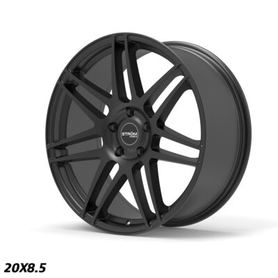 STROM STR3 20" 8.5J Full Satin Black