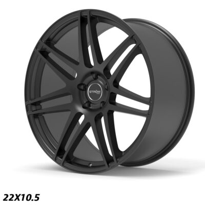 STROM STR3 22" 10.5J Full Satin Black