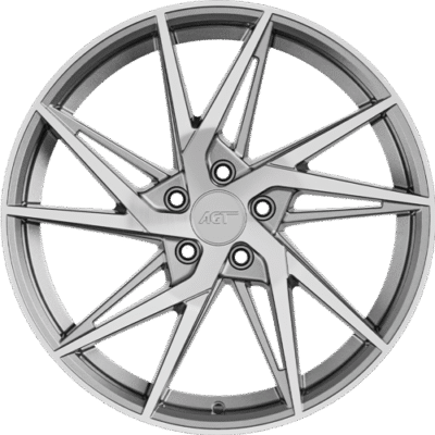 AGT 18259 18" 8J ET35 5x112 Silver Diamond