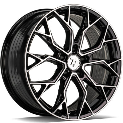 seventy9 SSF-2 17" 7.5J ET40 5x112 Black Front Polished